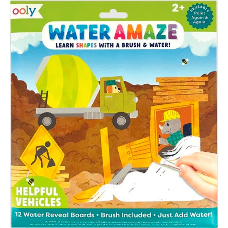 Water Amaze Water Reveal Boards - Helpful Vehicles