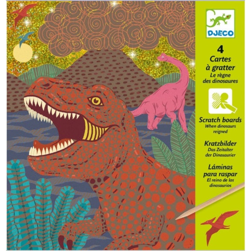 When Dinosaurs Reigned Metallic Scratch Cards