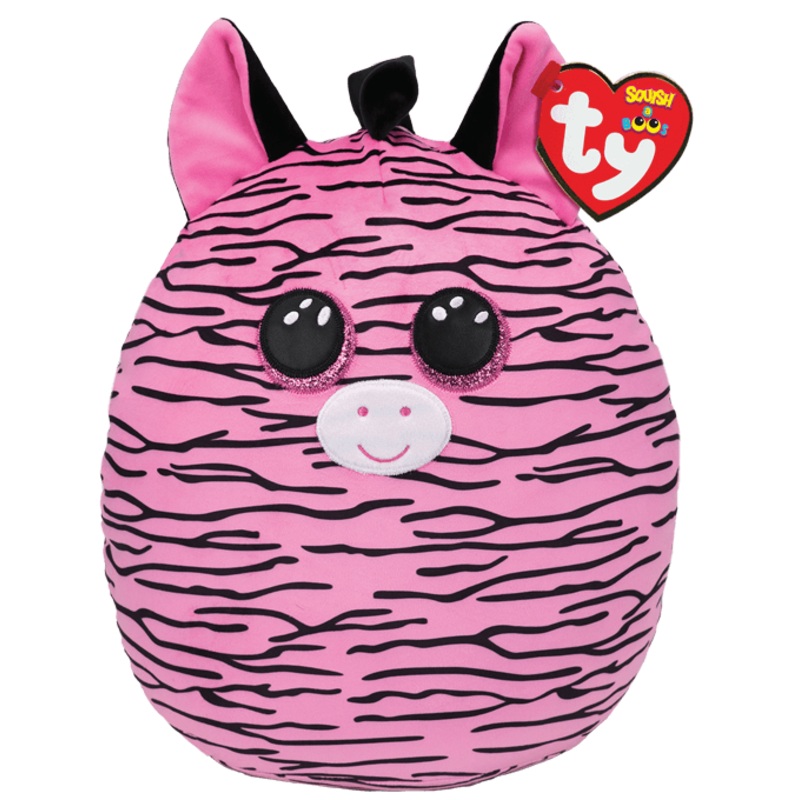 Zoey - Pink and Black Striped Zebra - Squish a Boo