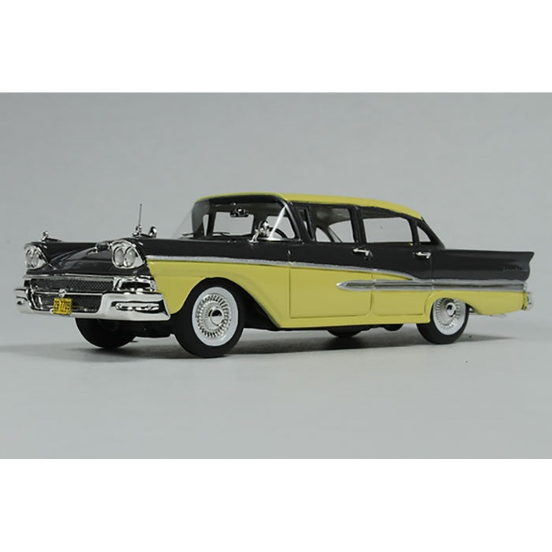 1/43 1958 Ford Custom Gunmetal Grey/ Sun Gold Yellow