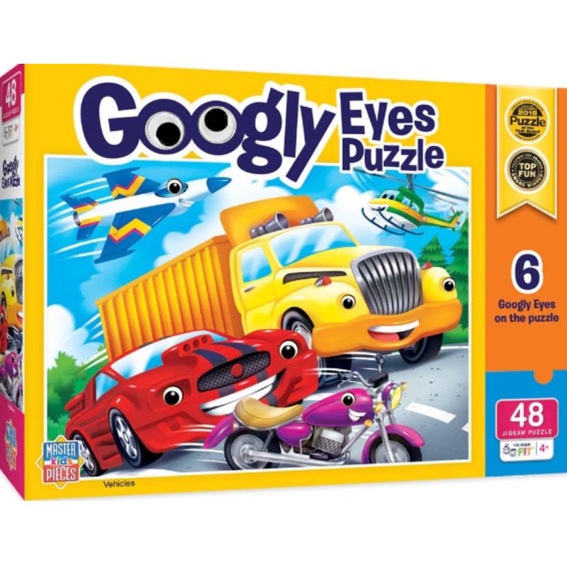 Vehicles Googly Eyes 48pc Puzzle