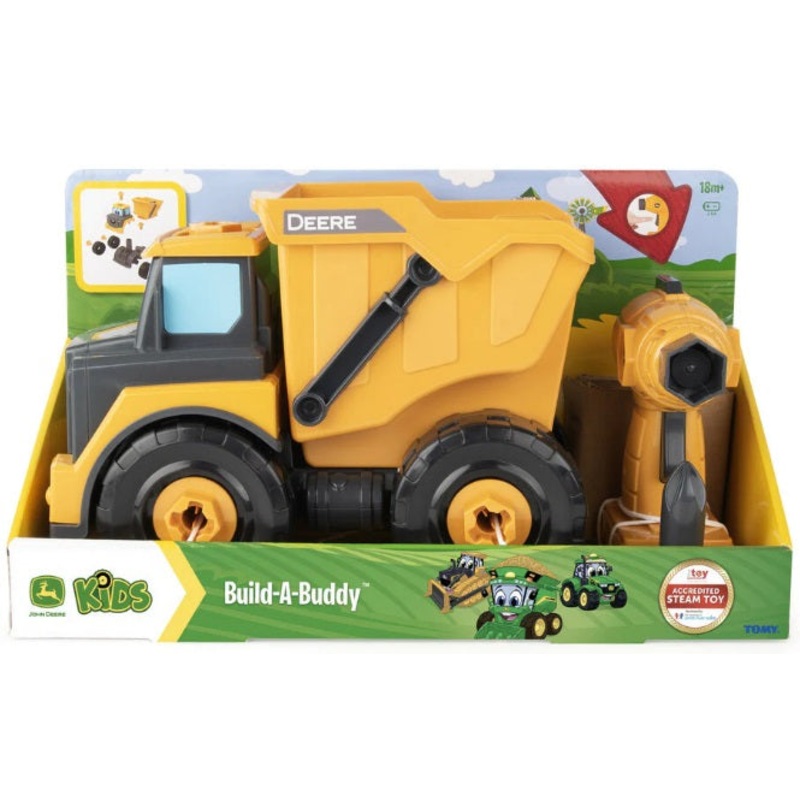 Build-a-Buddy John Deere Yellow Dump Truck