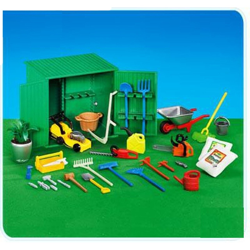 Shed with Garden Tools