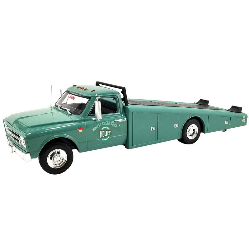 1/18 1967 Chevrolet C-30 Ramp Truck Green "Holley Speed Shop"