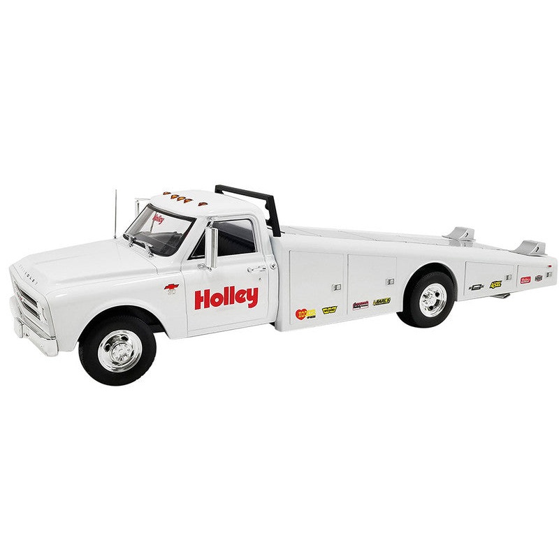 1/18 1967 Chevrolet C-30 Ramp Truck White "Holley Speed Shop"