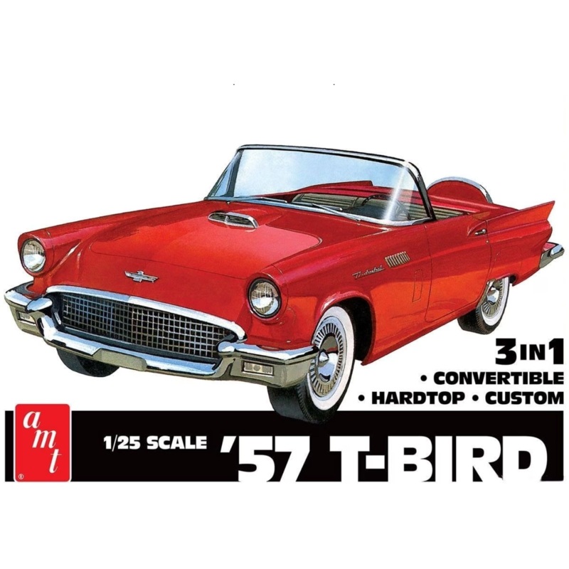 1/25 1957 Ford Thunderbird 3in1