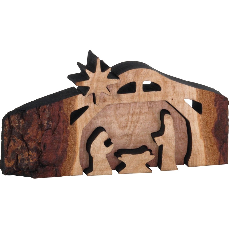 Live Edge Nativity Scene