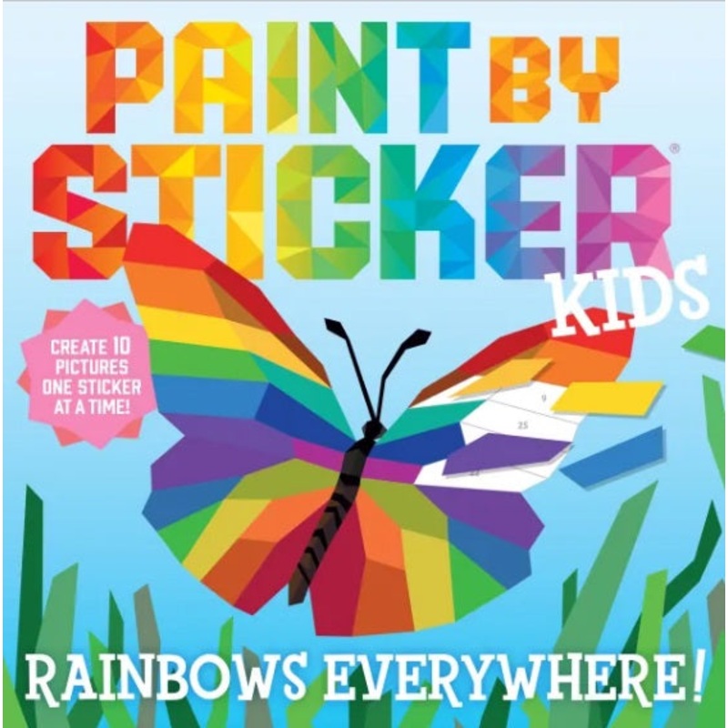 Paint By Sticker Kids Rainbows Everywhere