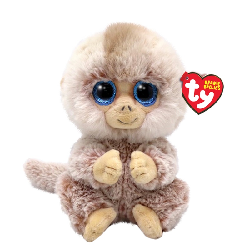 Stubby Tan Monkey Beanie Belly
