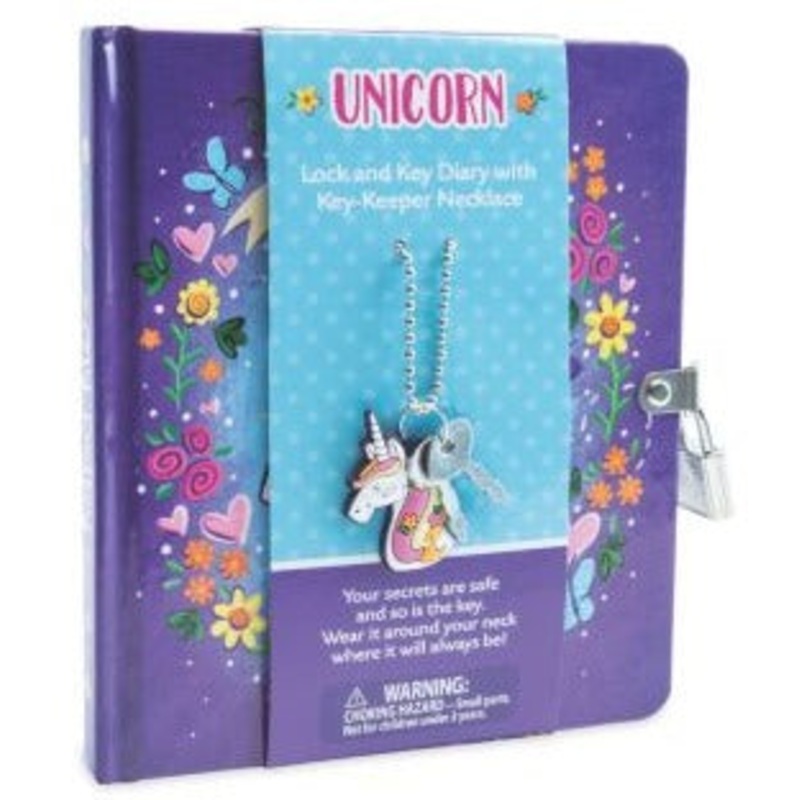 Unicorn Diary with Necklace