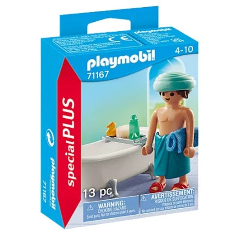 City Life Man with Bathtub
