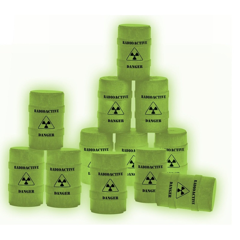 O Area 51 Glow in the Dark Haz-mat Barrels
