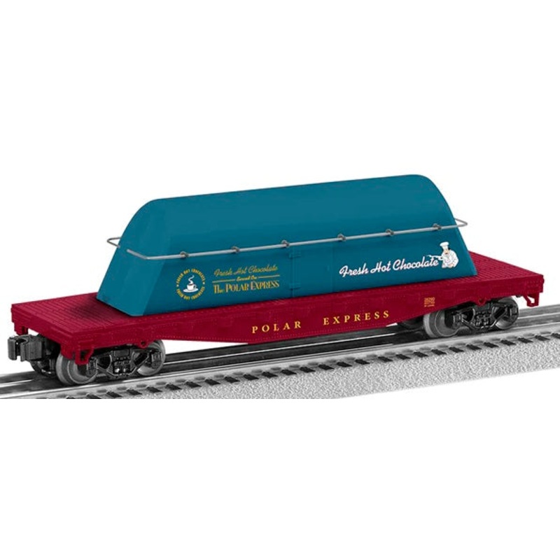 O Polar Express Flatcar with Hot Cocoa Container