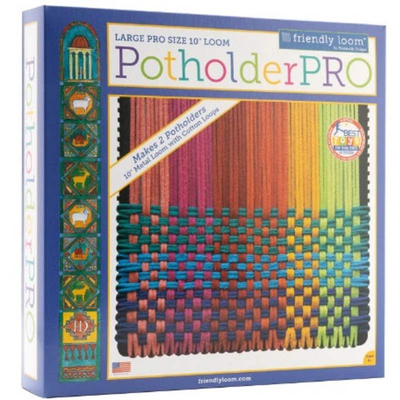 10" PRO Potholder Loom & Loops by Friendly Loom