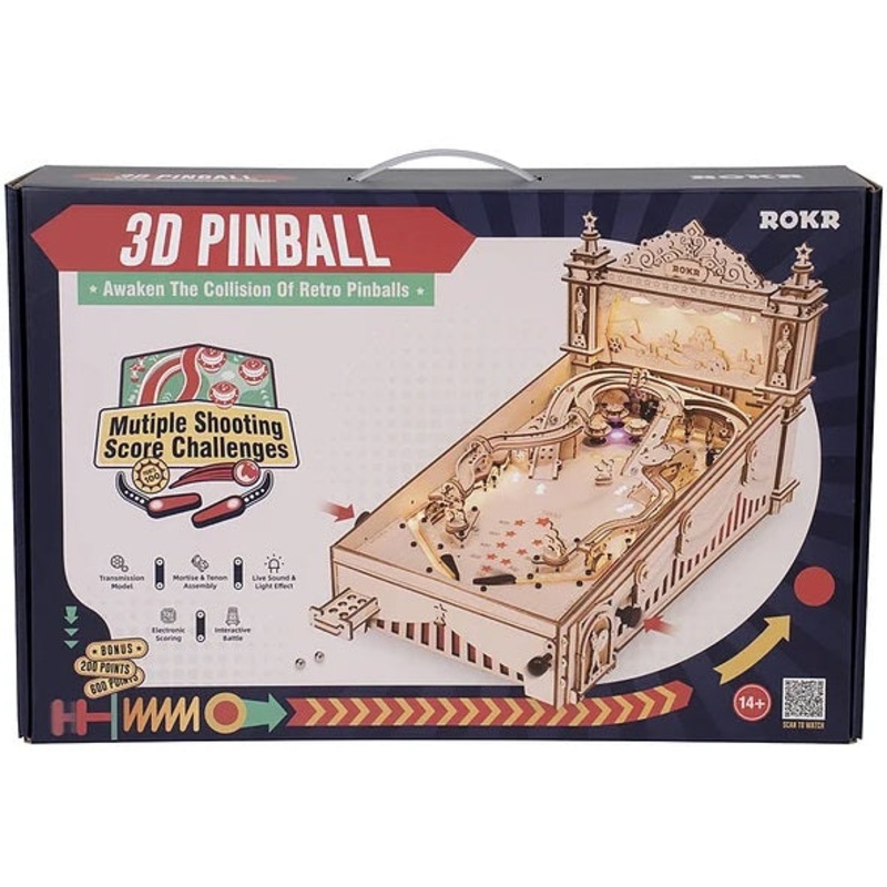 3D Pinball Machine 3D Wooden Model