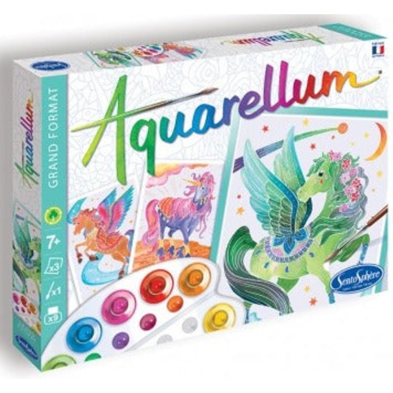 Aquarellum - Magic Canvas Large Unicorn & Pegasus