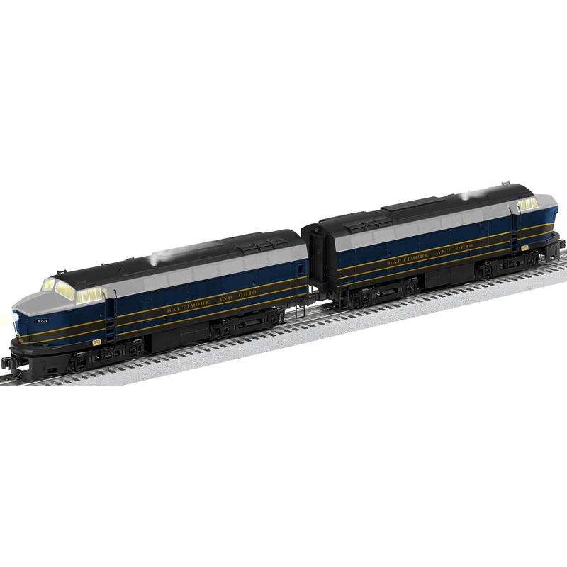 O B&O Legacy RF-16 Sharknose A-A Diesels (PWR #855 & DMY #857)