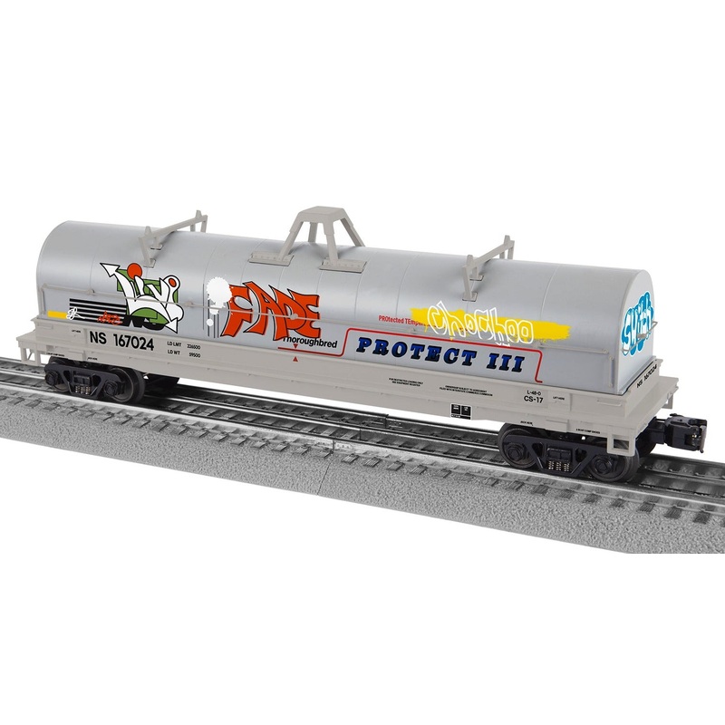 O Norfolk Southern Coil Car #167024 with Graffiti