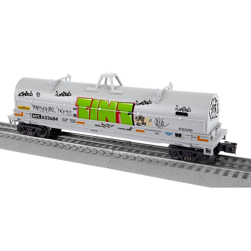 O NYC Conrail Coil Car #623684 with Graffiti