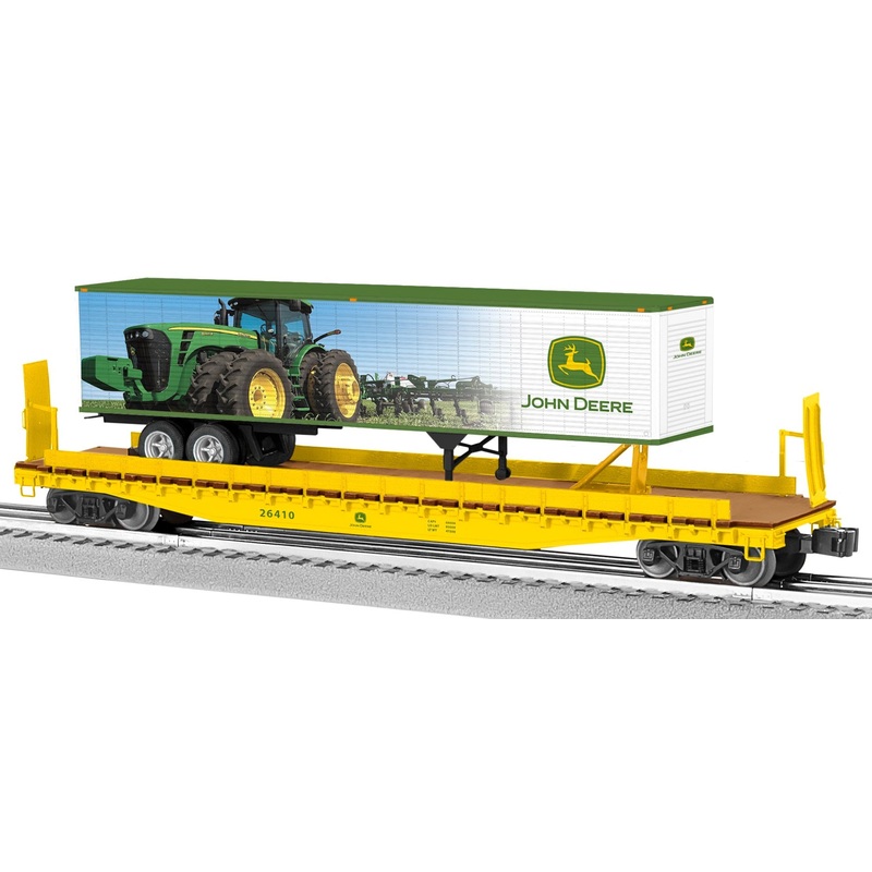 O John Deere 50' Flat With Trailer