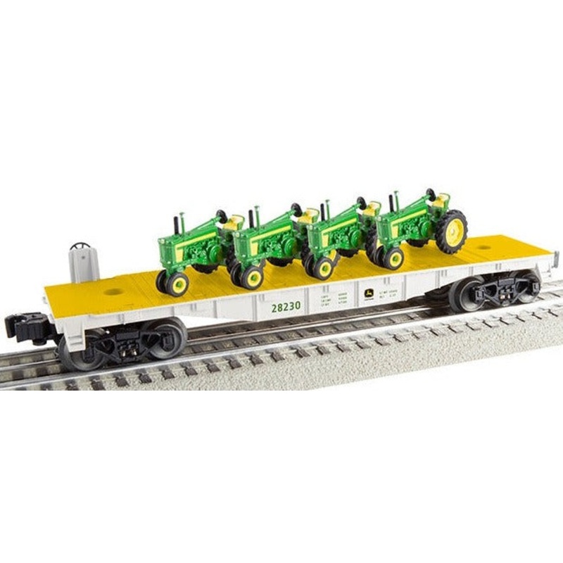 O John Deere Flatcar with Combine Load