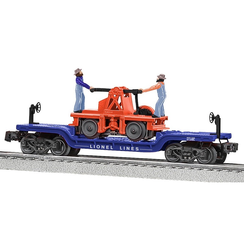 O Lionel Flatcar with Handcar