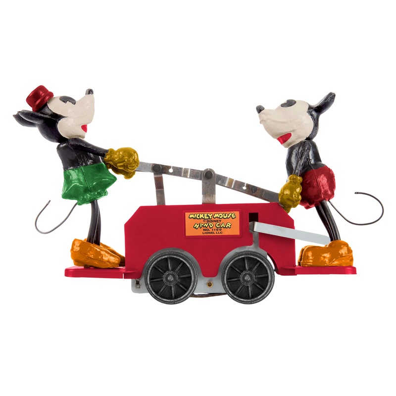 O Mickey & Minnie Mouse Handcar Red
