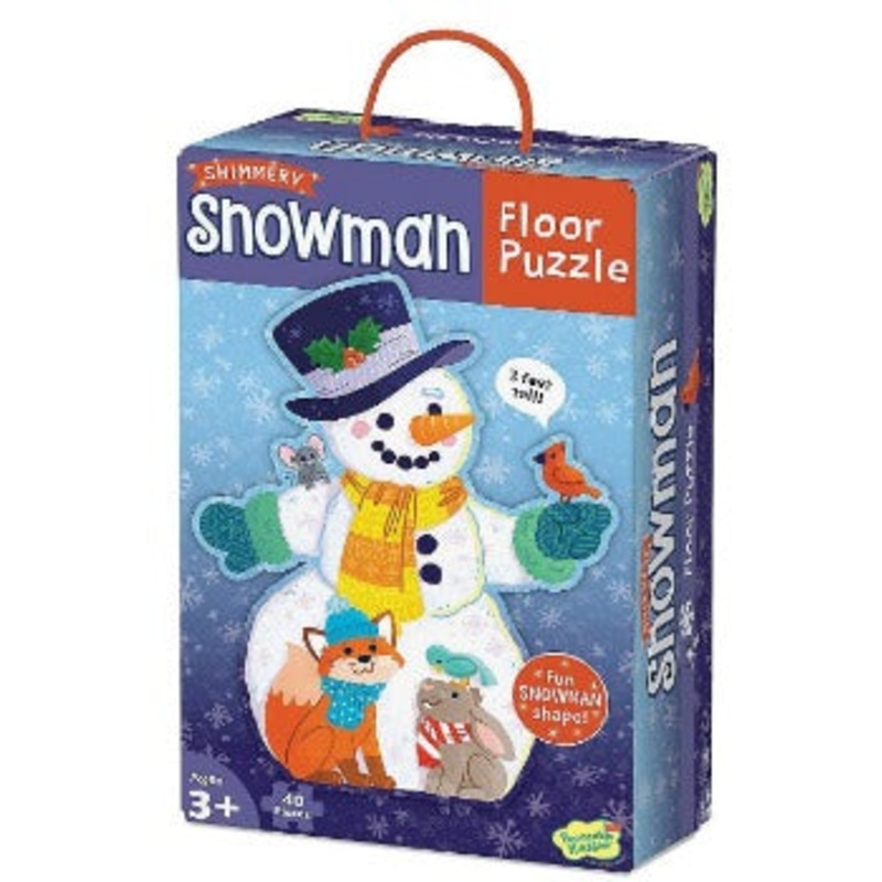 Shimmery Snowman Floor Puzzle
