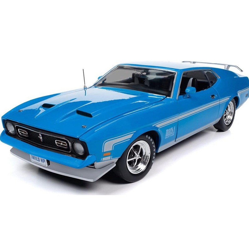 1/18 1972 Ford Mustang Mach 1 Grabber Blue