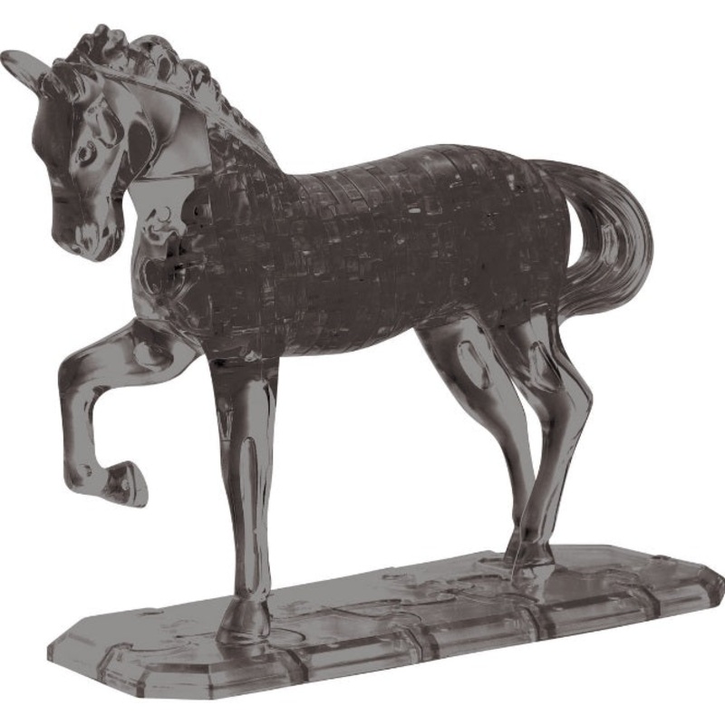 Black Horse 3D Crystal Puzzle