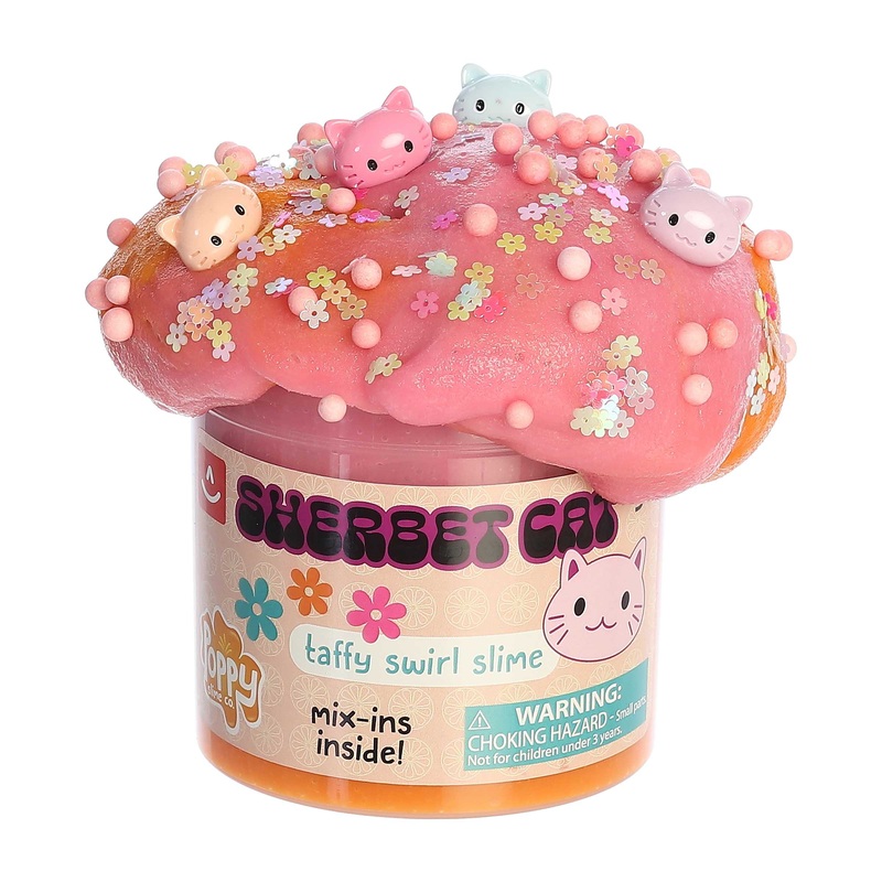 Poppy Slime Co. Sherbert Cat Slime