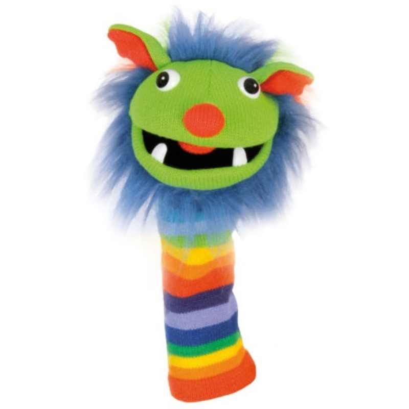 Rainbow Knitted Puppet