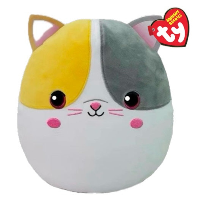 Snuggles Cat Multicolored Squish 10"