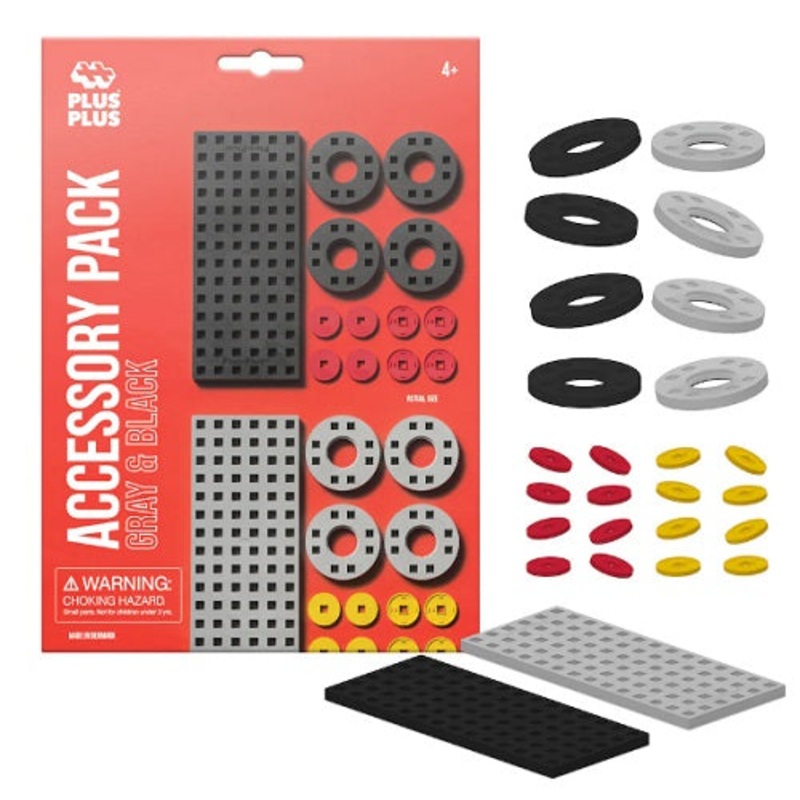 Plus Plus Accessory Pack Gray & Black