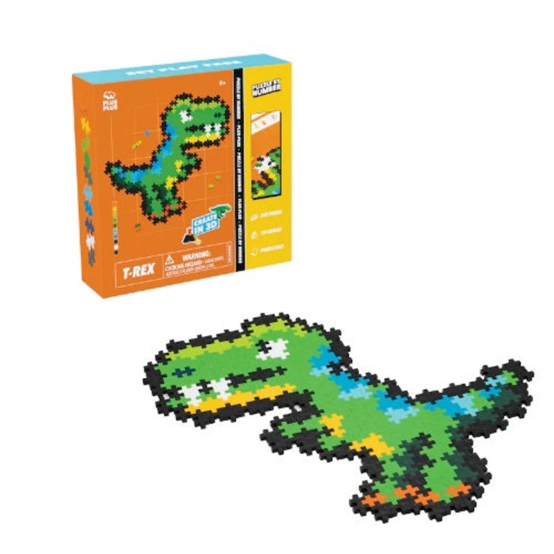 Plus Plus Puzzle By Number T-Rex 250pc